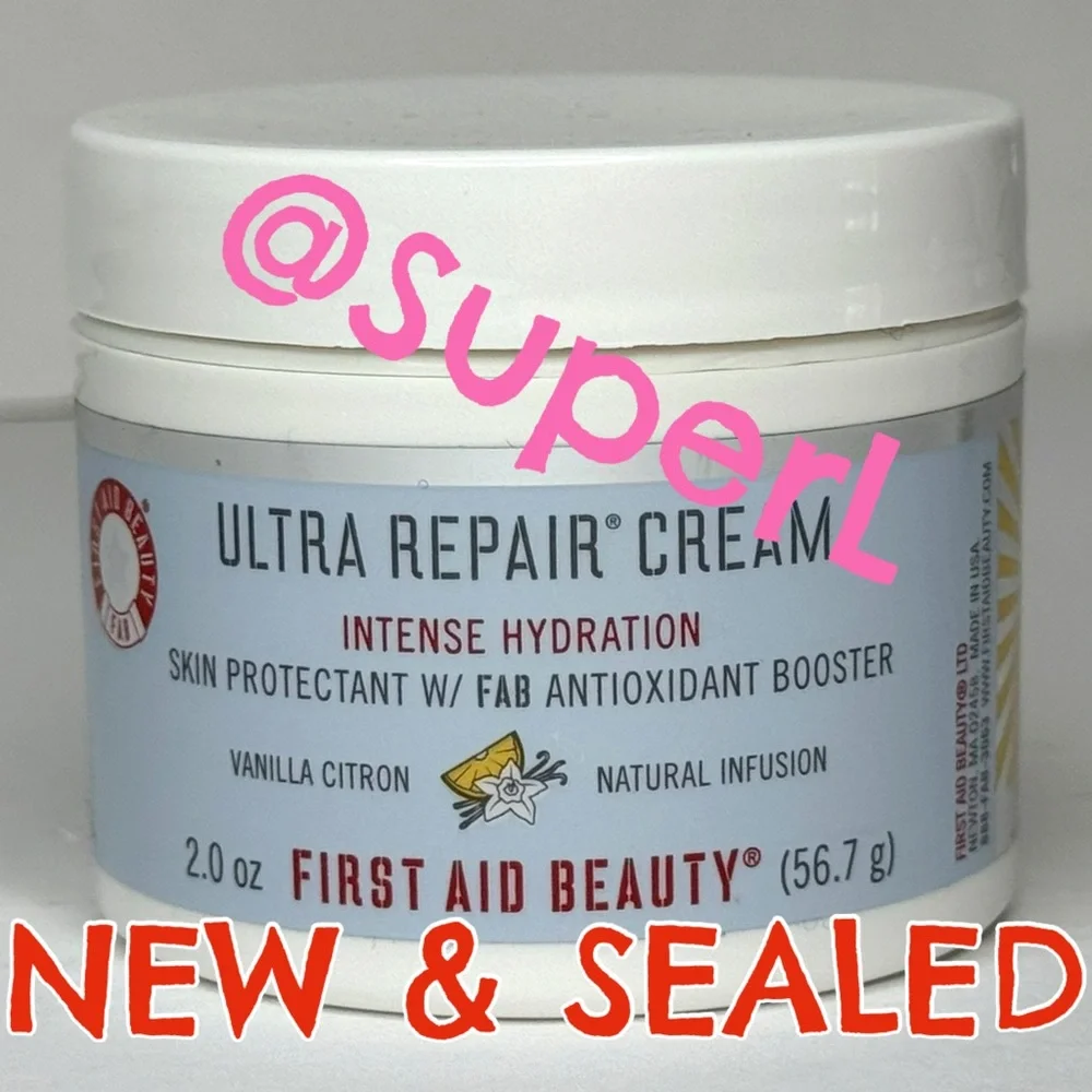 3/$15 NEW First Aid Beauty Ultra Repair Cream Vanilla Citron Moisturizer Lotion